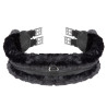 Cinghia Contour SupaFleece elastica Shires Arma - Nero