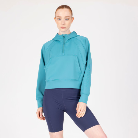 Felpa con cappuccio con zip a un quarto React Shires Aubrion