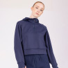 Felpa con cappuccio con zip a un quarto React Shires Aubrion - Mezzanotte