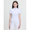 Polo da gara a maniche corte Young Rider LeMieux Brilliance Livvy - Bianco