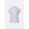 Polo da concorso B Vertigo Charlotta donna maniche corte - Bianco / blu turchese
