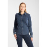 Camicia western da donna Horze Ulrika - Blu denim