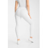 Pantaloni da equitazione Horze Matilda traforati da donna full grip - Bianco / blu turchese