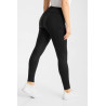 Pantaloni da equitazione Horze Matilda traforati da donna full grip - Nero