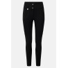 Pantaloni Horze Grand Prix Pro con grip al ginocchio da donna - Nero