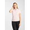 Polo funzionale da donna Horze Willow a maniche corte - Rosa pallido