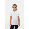 T-shirt da allenamento Horze Mina Young Rider - Bianco / blu turchese