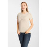 T-shirt Horze western Kathrin donna - Perfettamente pallido marrone chiaro