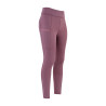 Leggings da equitazione Imperial Riding Teddy FullGrip per bambini - Malva