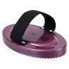 Striglia in PVC con manico Imperial Riding - Malva scuro metallizzato