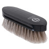 Imperial Riding Dandy spazzola in nylon duro con dorso in legno verniciato - Talpa scuro metallizzato