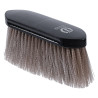Imperial Riding Dandy spazzola in nylon lungo duro con dorso in legno v - Talpa scuro metallizzato