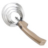 Curry comb metallica rotonda con manico Imperial Riding - Talpa scuro metallizzato
