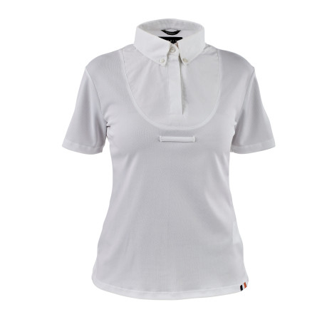 Camicia con fiocco a maniche corte per giovane cavaliere Shires Aubrion