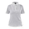 Camicia con fiocco a maniche corte per giovane cavaliere Shires Aubrion - Bianco