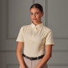 Camicia con fiocco al collo a maniche corte Shires Aubrion - Giallo