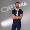 Camicia da concorso con bottoni Optima MX uomo Shires Aubrion - Marina