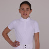 Camicia da concorso Optima Qx giovane cavaliere Shires Aubrion - Bianco