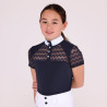 Camicia da concorso Optima Vx giovane cavaliere Shires Aubrion - Marina