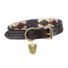 Collare per cane Drover Polo Shires Digby & Fox - Marino / rosa / naturale