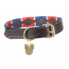 Collare per cane Drover Polo Shires Digby & Fox - Blu navy / rosso