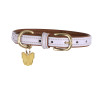 Collare per cane in pelle trapuntata Shires Digby & Fox - Llilas
