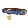 Collare per cane in pelle trapuntata Shires Digby & Fox - Reale