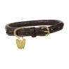 Collare per cane in cuoio tondo Shires Digby & Fox - Marrone