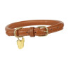 Collare per cane in cuoio tondo Shires Digby & Fox - Fulvo