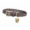 Collare per cane intrecciato Shires Digby & Fox - Marrone