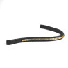 Frontalino con borchie Shires Velociti Rapida - Nero / ottone
