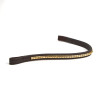 Frontalino con borchie Shires Velociti Rapida - Marrone / ottone