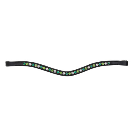 Fronte con strass verde Shires Velociti Gara