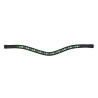 Fronte con strass verde Shires Velociti Gara - Nero