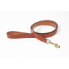Guinzaglio in pelle piatta per cani Shires Digby & Fox - Fulvo