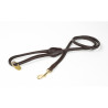 Guinzaglio per cane in pelle rotonda Shires Digby & Fox - Marrone