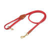 Guinzaglio per cane in pelle rotonda Shires Digby & Fox - Scarlatto