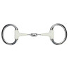 Filet a oliva con anello piatto a doppia rottura EquiKind Softie Shires - Acciaio