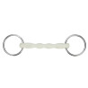 Filet ad anelli liberi con cannoni curvi EquiKind Softie Shires - Acciaio