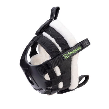 Museruola da pascolo rimovibile AirFlow Deluxe nera Shires FreeGraze