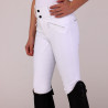 Pantaloni da equitazione Optima LX giovane cavaliere Shires Aubrion - Bianco