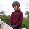 Pile mezzo-zip Core giovane cavaliere Shires Aubrion - Bordeaux