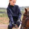 Maglia con zip a un quarto React per giovane cavaliere Shires Aubrion - Mezzanotte