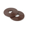 Rondelle in silicone per imboccature Shires - Marrone