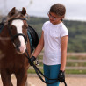 T-shirt tecnico React giovane cavaliere Shires Aubrion - Bianco