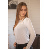 T-shirt Pénélope Techty Cha donna - Ecrù