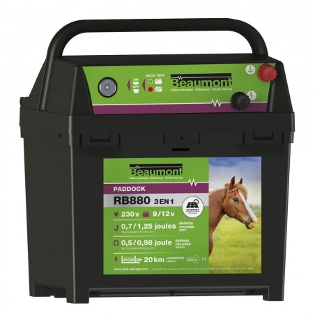 Elettrificatore Paddock RB880 Beaumont 3in1 + pannello