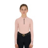 Maglia intima Equestro da allenamento a maniche lunghe per ragazza - Cammeo rosa