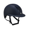 Casco ultra-leggero in plastica opaca resistente con ampia visiera (3 imbottiture) Eclipse Equestro - Marina / marina