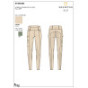 Leggings da donna Equestro a vita alta con passanti per cintura - Ciottolo